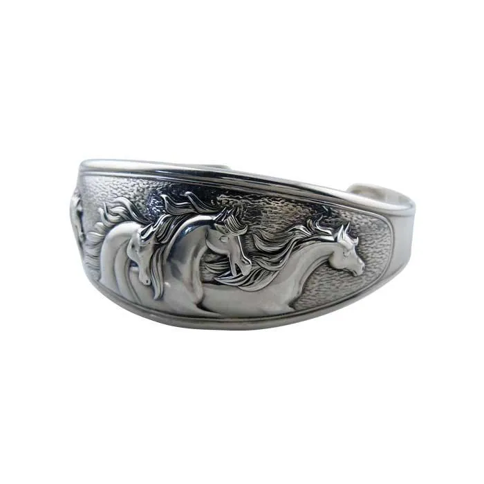 Fab Five Horses Cuff Bracelet - 2 Widths.