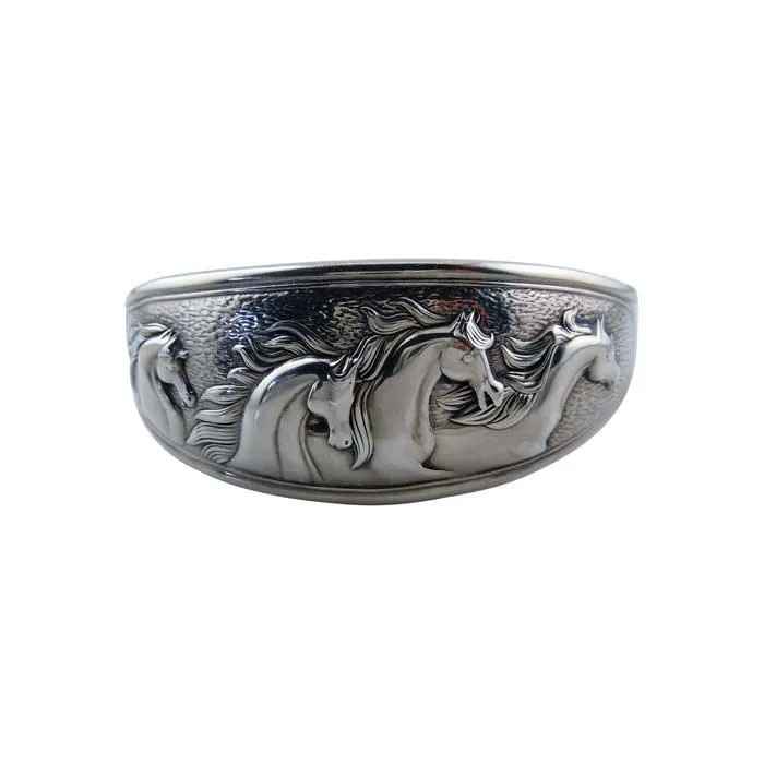 Fab Five Horses Cuff Bracelet - 2 Widths.