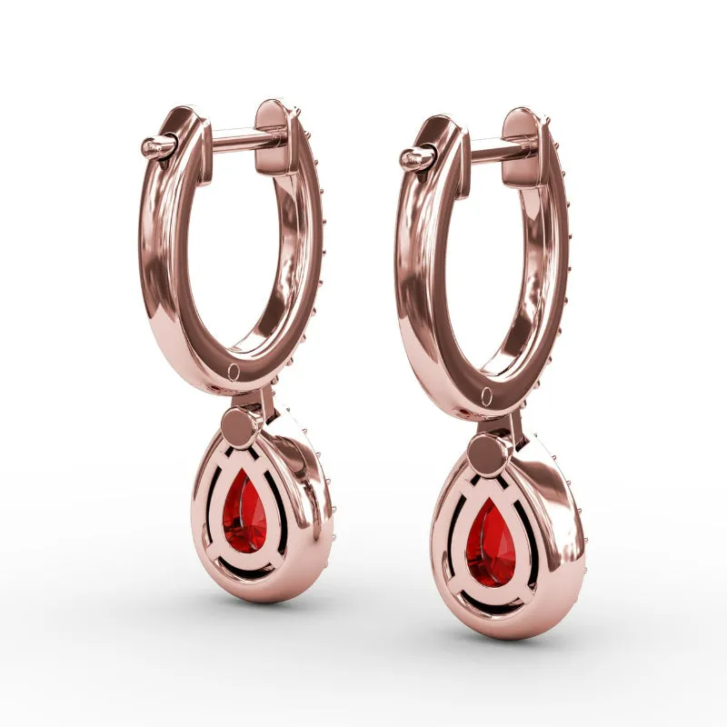 Fana Petite Teardrop Hoop Earrings