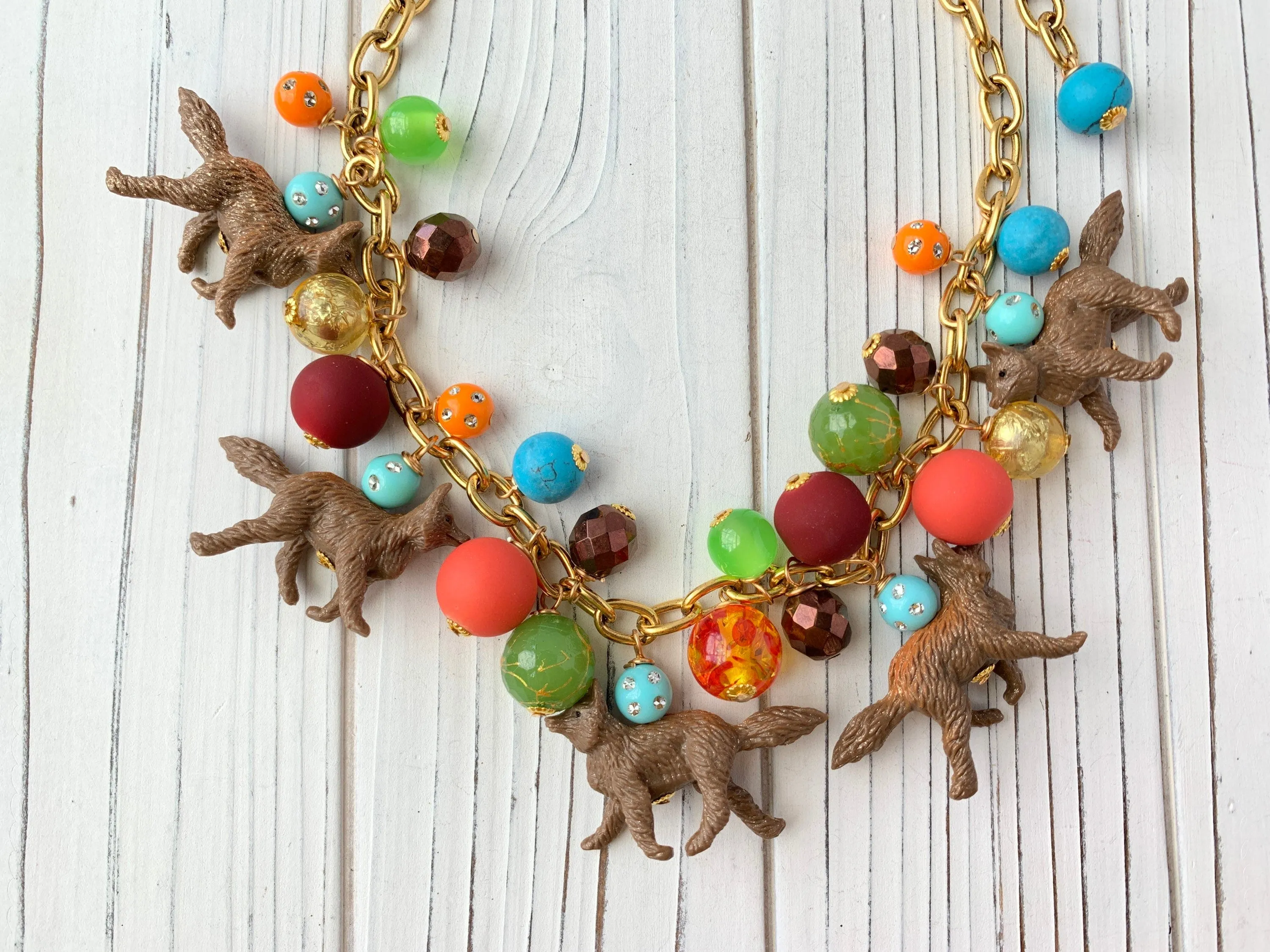 Foxy Bauble Charm Necklace