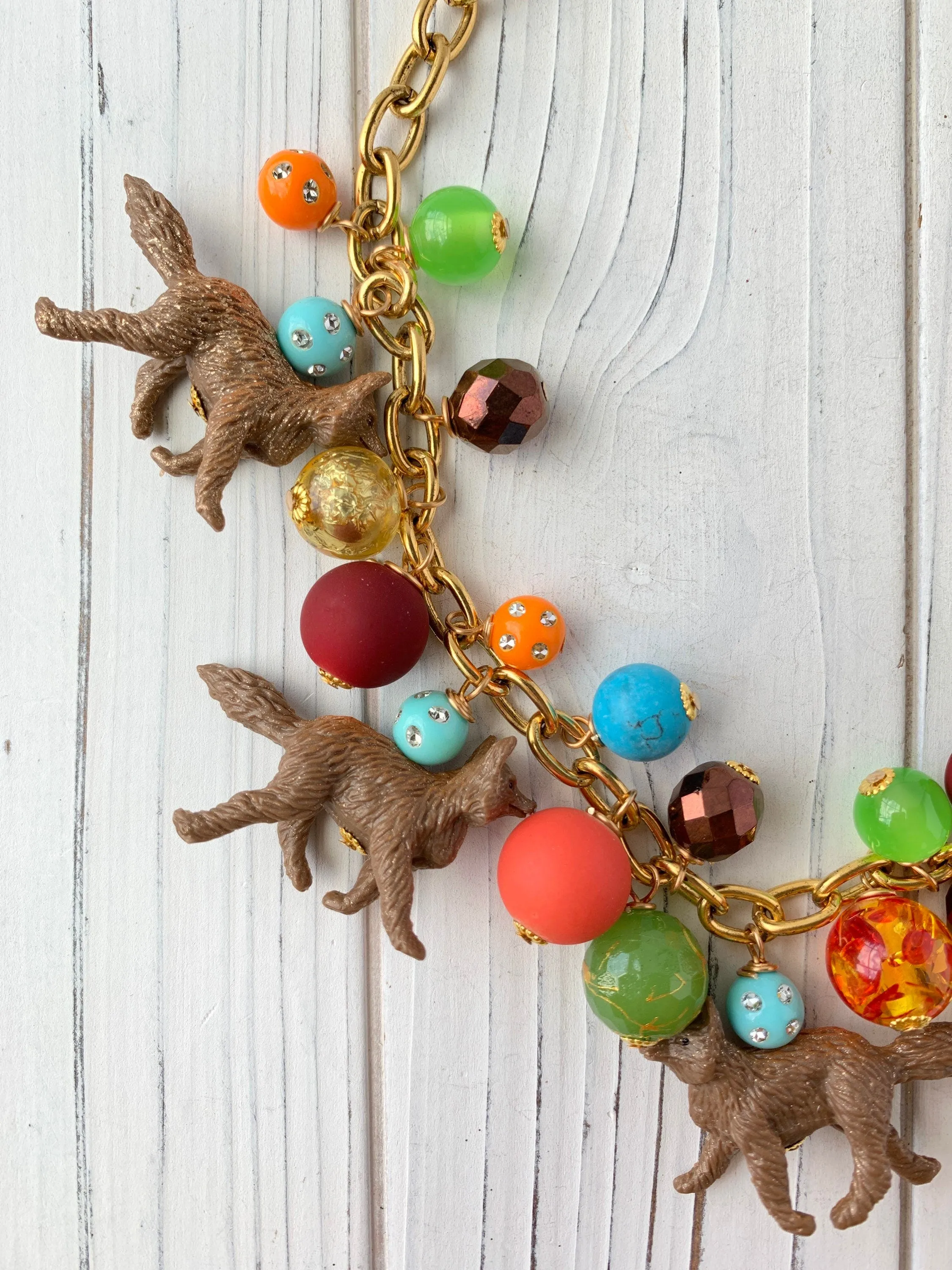 Foxy Bauble Charm Necklace