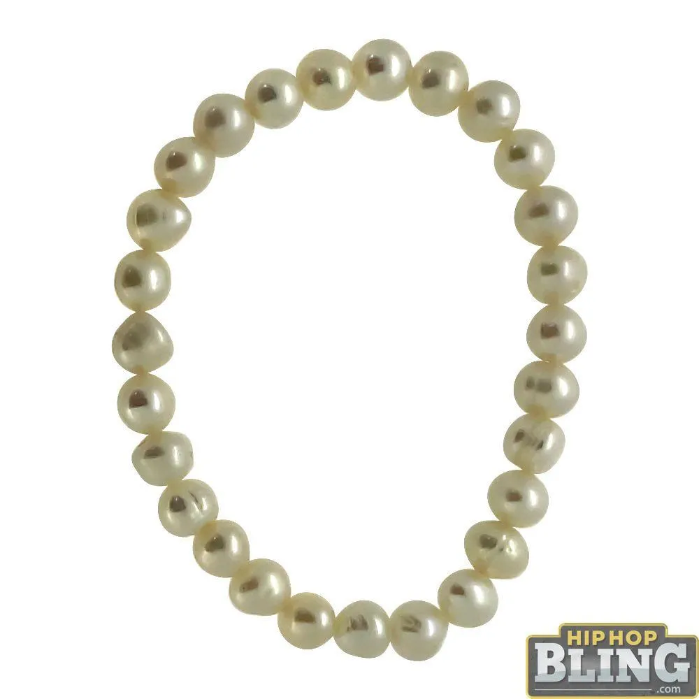 Freshwater Pearl 7MM Stretch Bracelet