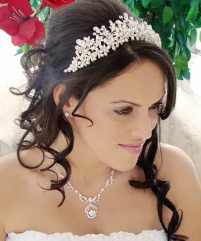 Freshwater Pearl & Crystal Wedding Tiara