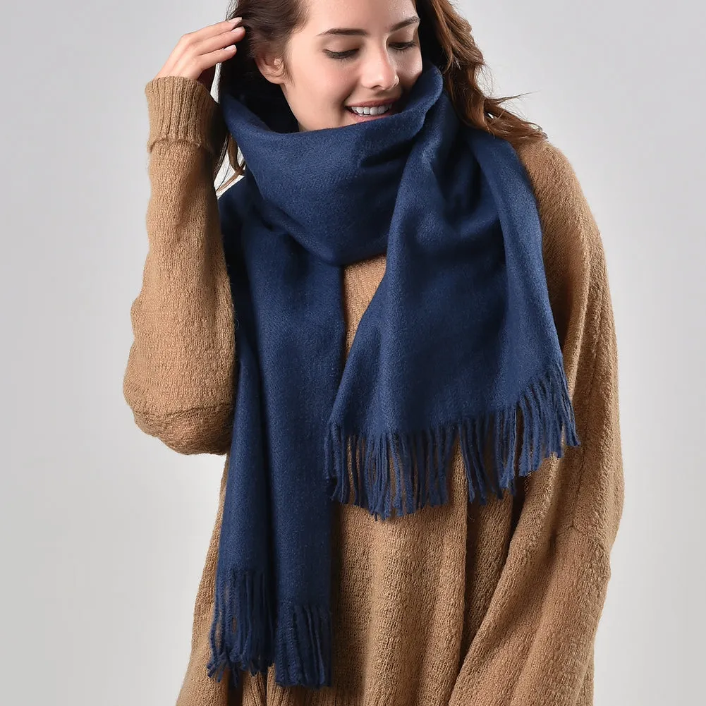 FURTALK Women Winter Cashmere Scarf Shawls  SKY 250g Drop Shipping AD010