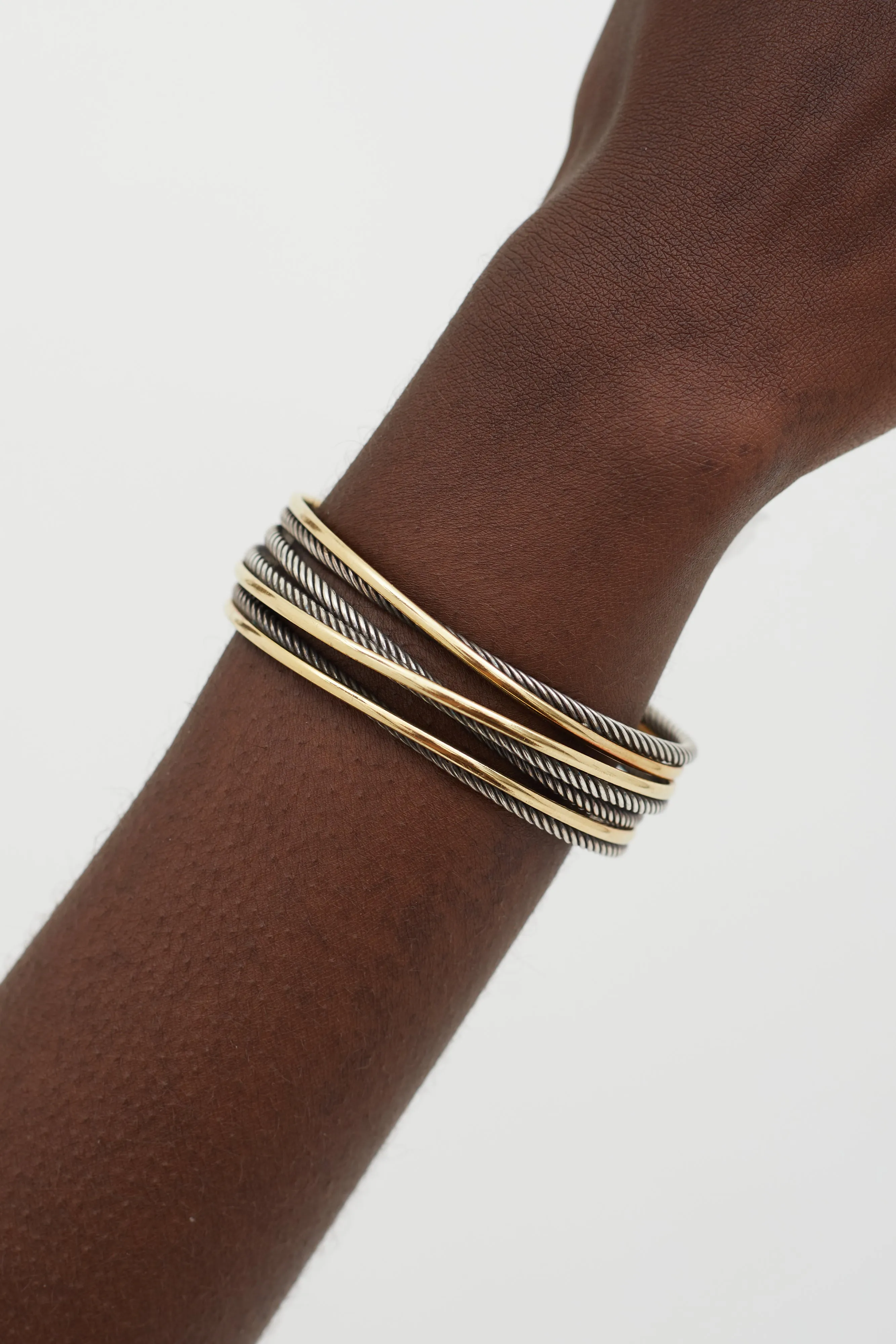 Gold & Silver Cable Cuff