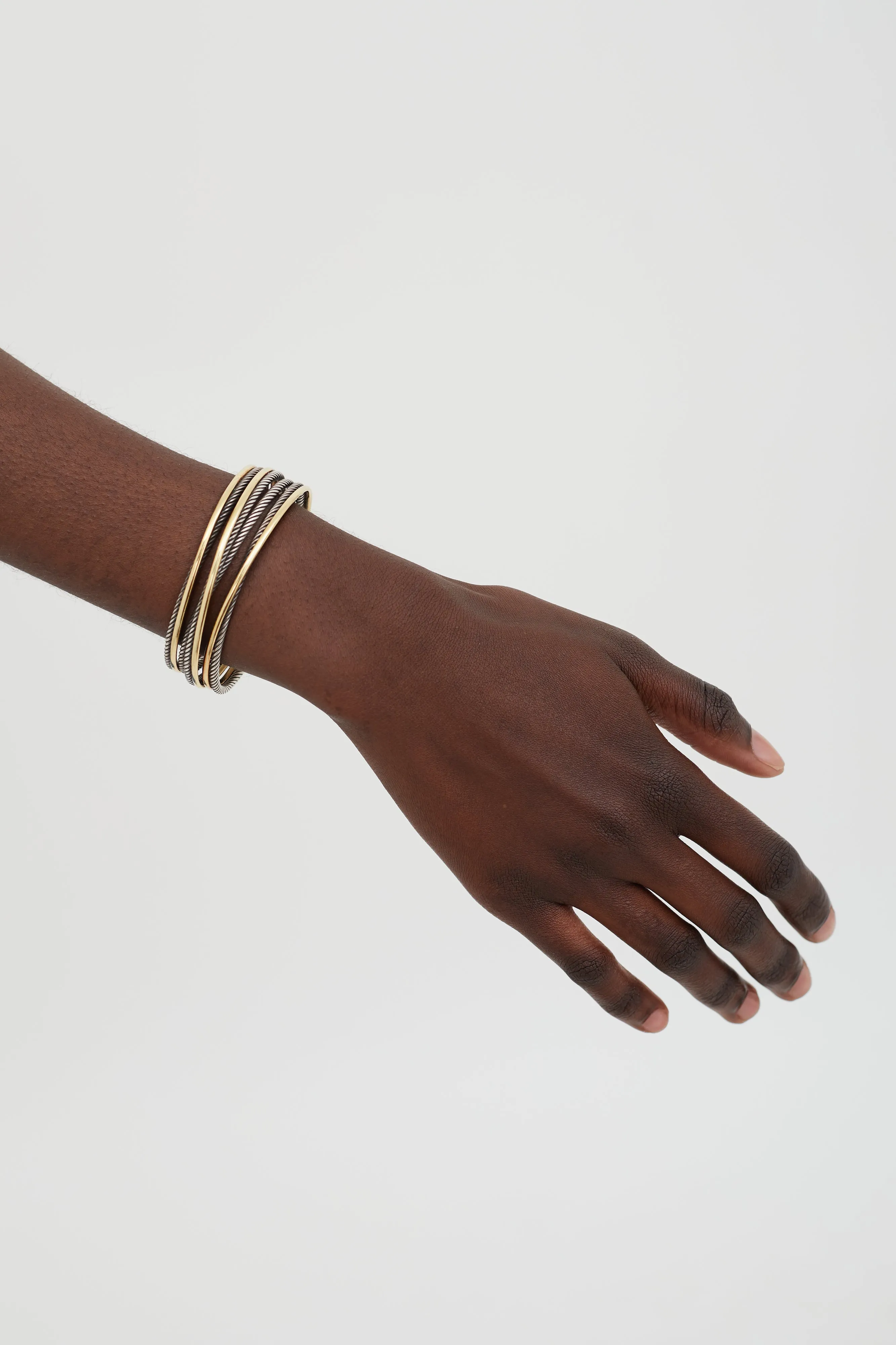 Gold & Silver Cable Cuff