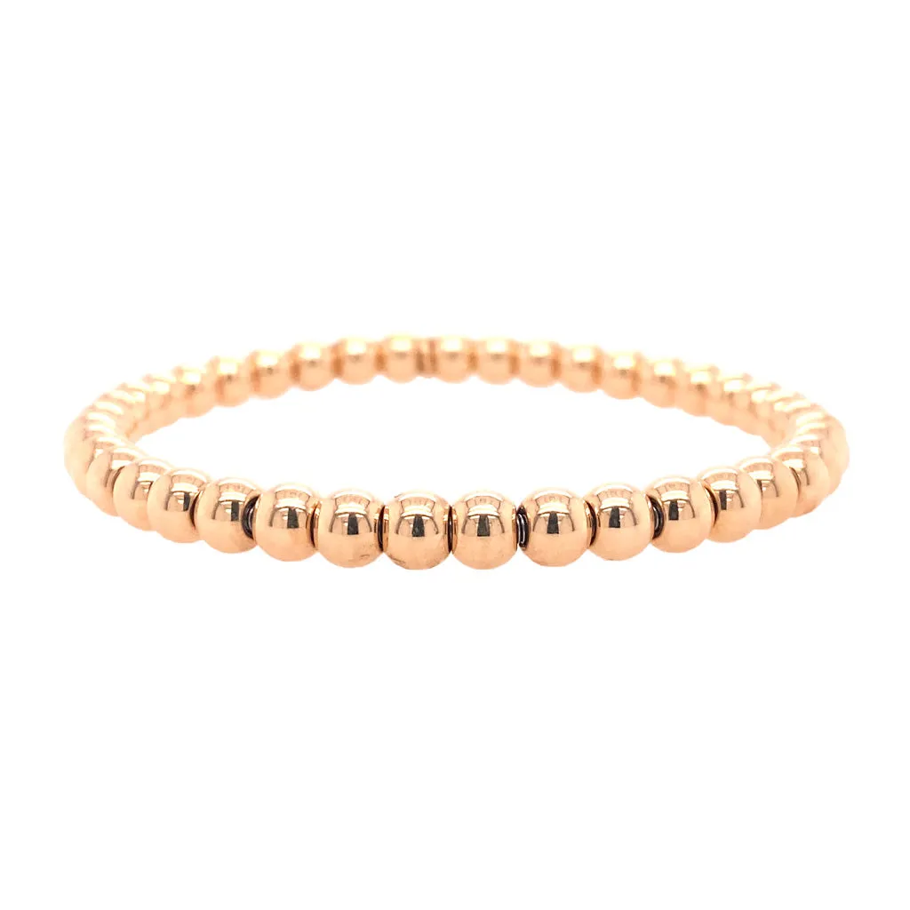 Gold Bead Stretch Bracelet