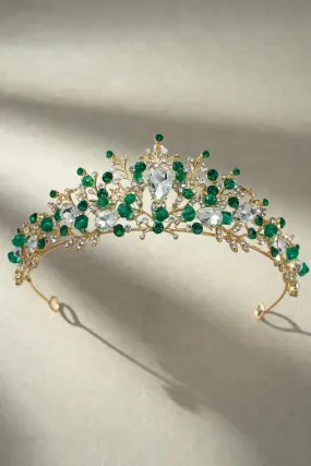 Gold Crystal Tiara Crwon