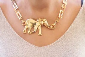 GOLD ELEPHANT NECKLACE