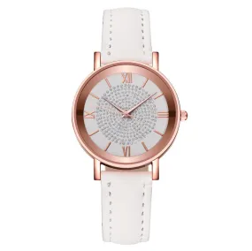 Gypsophila Watch Women's Fashion Multi-Color Roman Scale Quartz Wrist Watch Women's