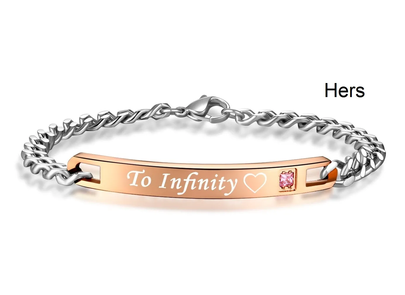 His & Hers Matching Set To Infinity and Beyond Couple Bracelets, Valentine, Anniversary, Wedding, Promise, Engagement Gift