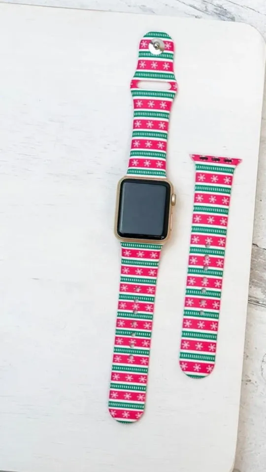 Holiday silicone Apple Watch bands