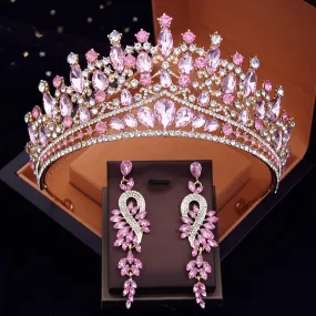 I am so Pretty Gorgeous Crystal Tiara and Earring Set