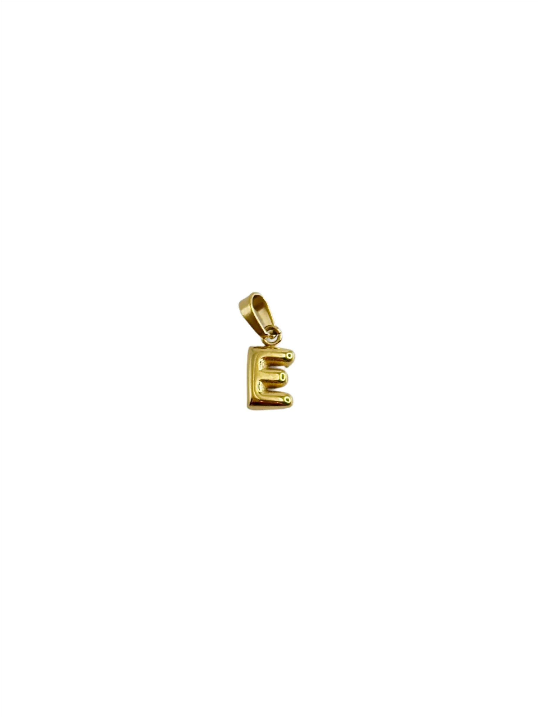 Initial Charm - Gold Bubble Letter