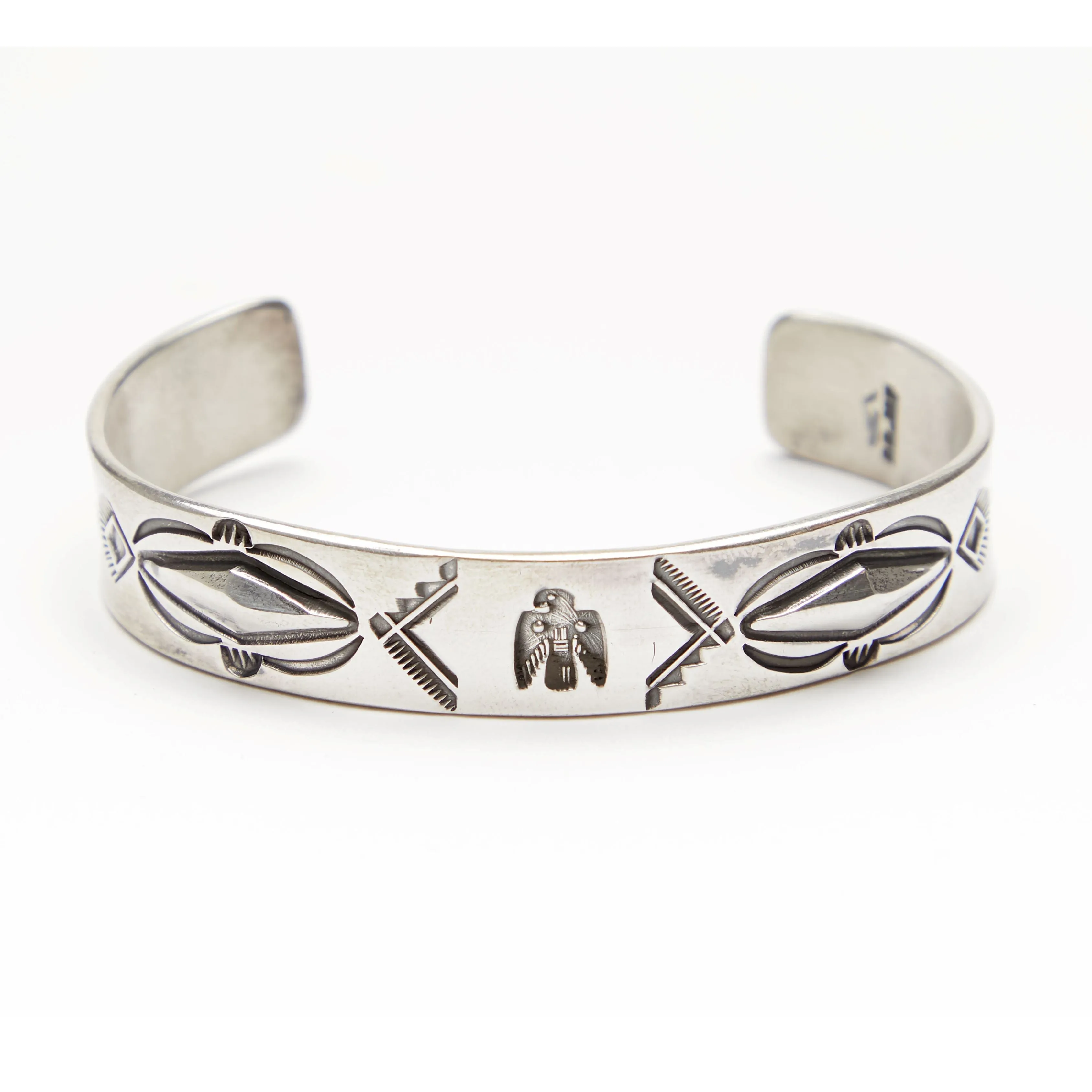 J. Peterman Southwestern Silver Cuff Bracelet