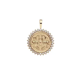 Jane Win SISTERS Forever Petite Embellished Coin Pendant Necklace