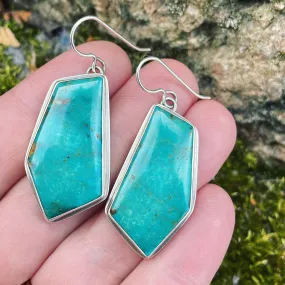 Kingman Turquoise and Sterling Silver Earrings