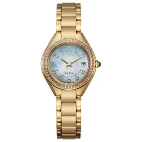 Ladies Stainless Steel Dress Analogue Gold Tone Watch EW2552-50D