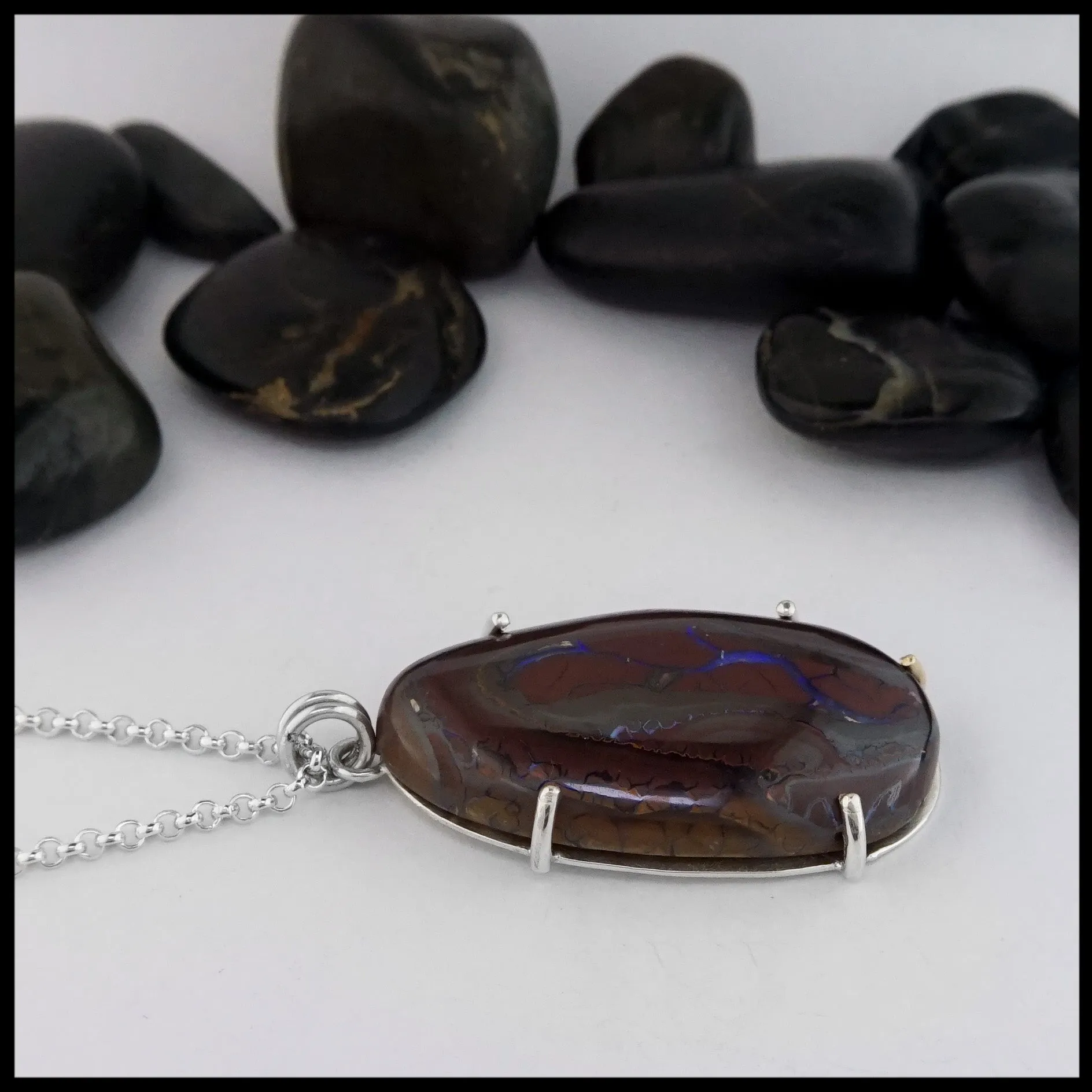 Large Boulder Opal Pendant