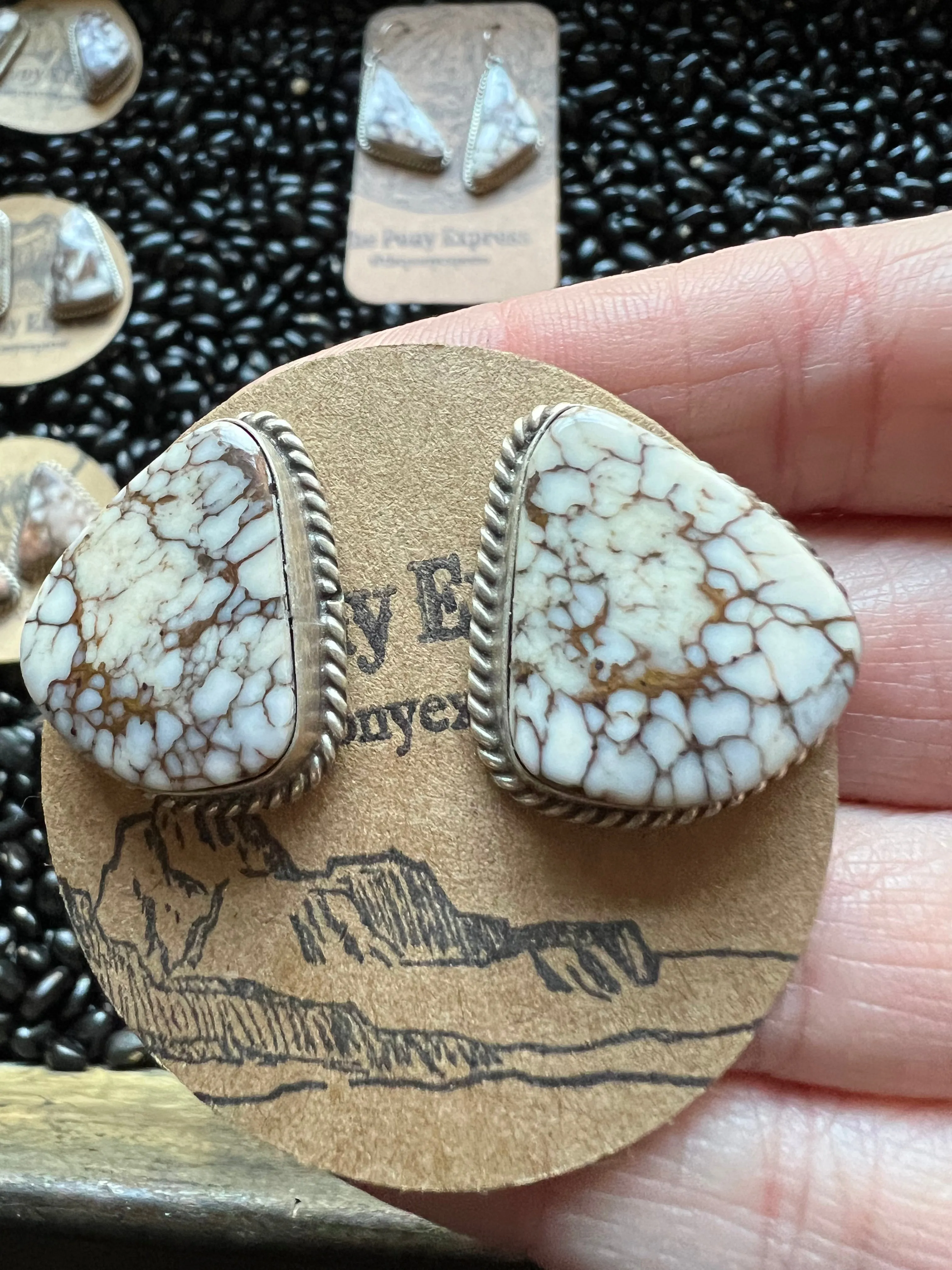 Large Stud Wild Horse Earrings