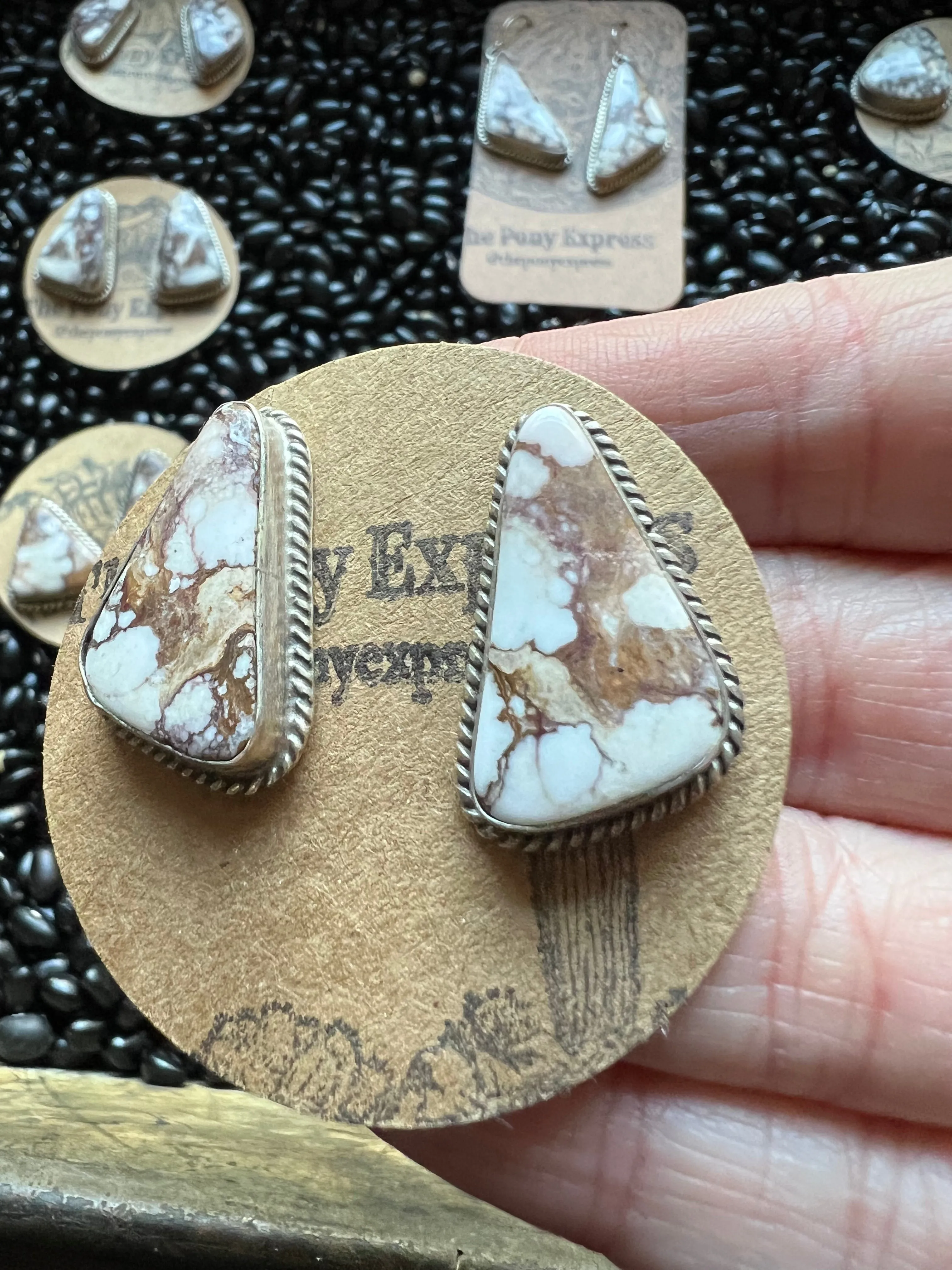 Large Stud Wild Horse Earrings