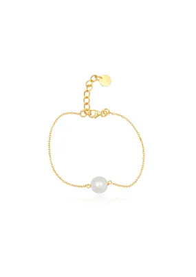 Lola Knight - Christie Pearl Bridal Bracelet - Gold