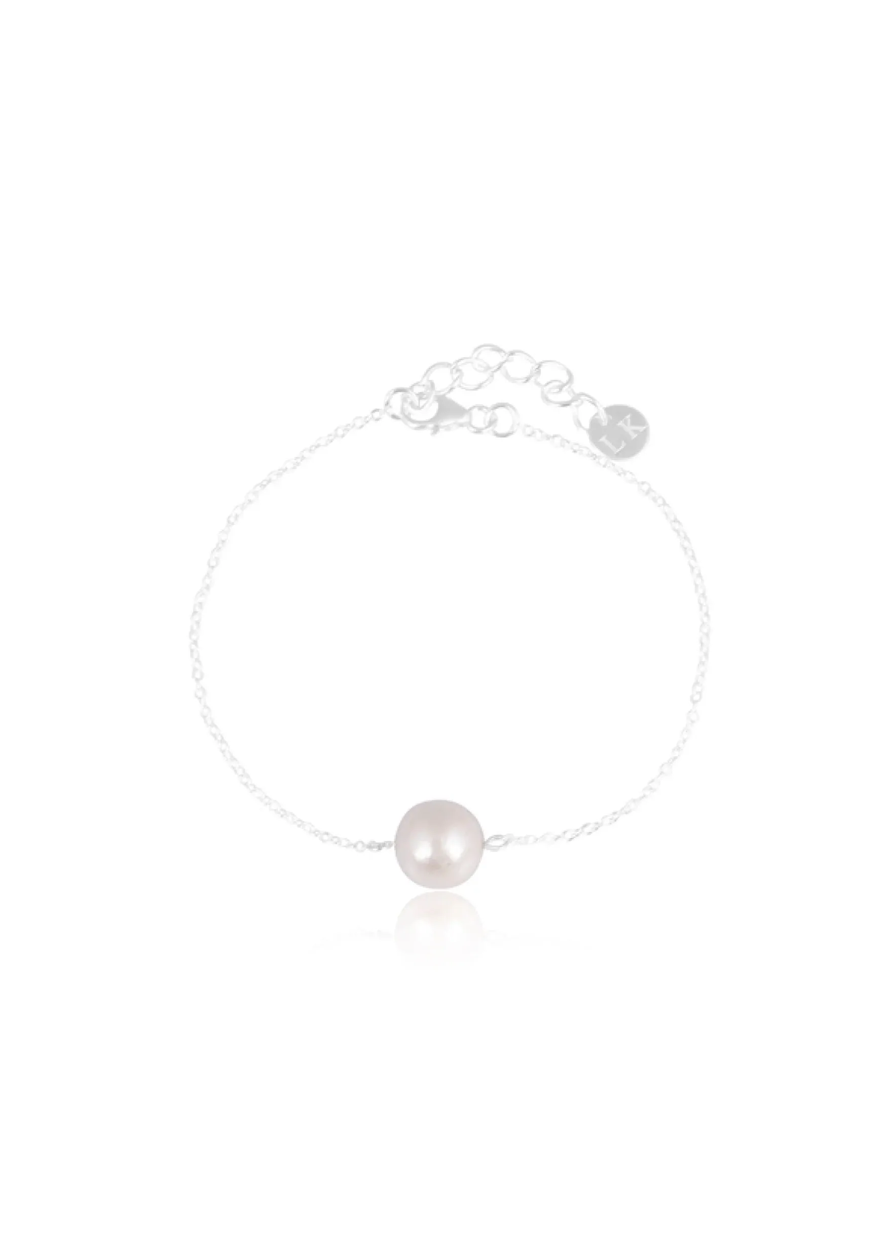 Lola Knight - Christie Pearl Bridal Bracelet - Silver