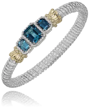 London Blue Topaz Diamond Bracelet