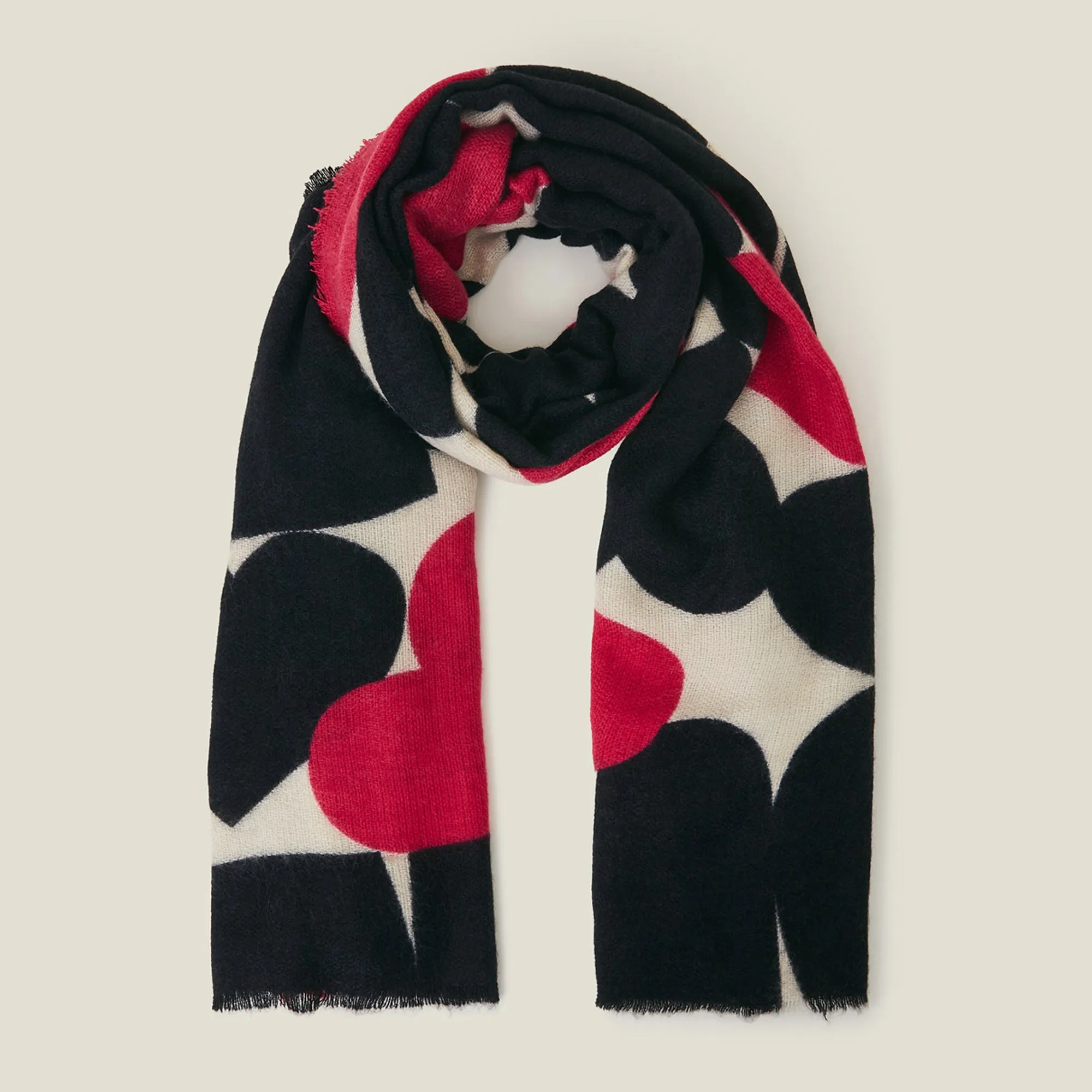 Love Heart Blanket Scarf