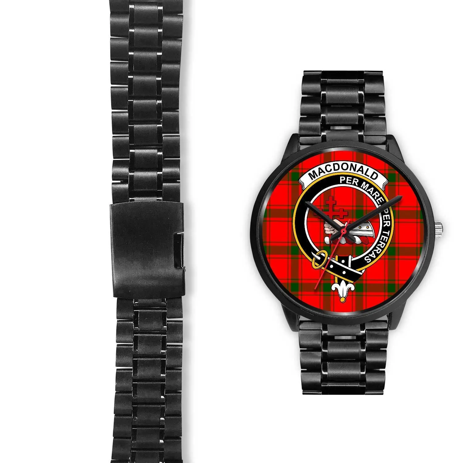 MacDonald Of Sleat Clan Badge Tartan Black Watch