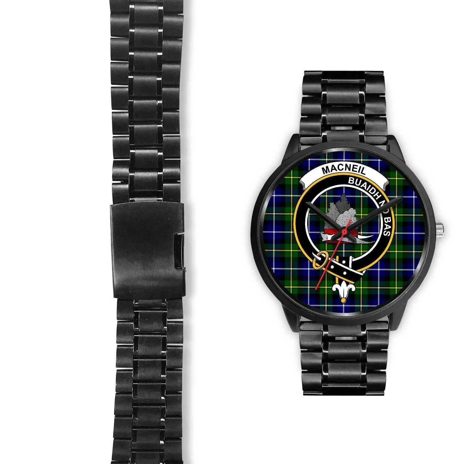 MacNeil Of Barra Clan Badge Tartan Black Watch