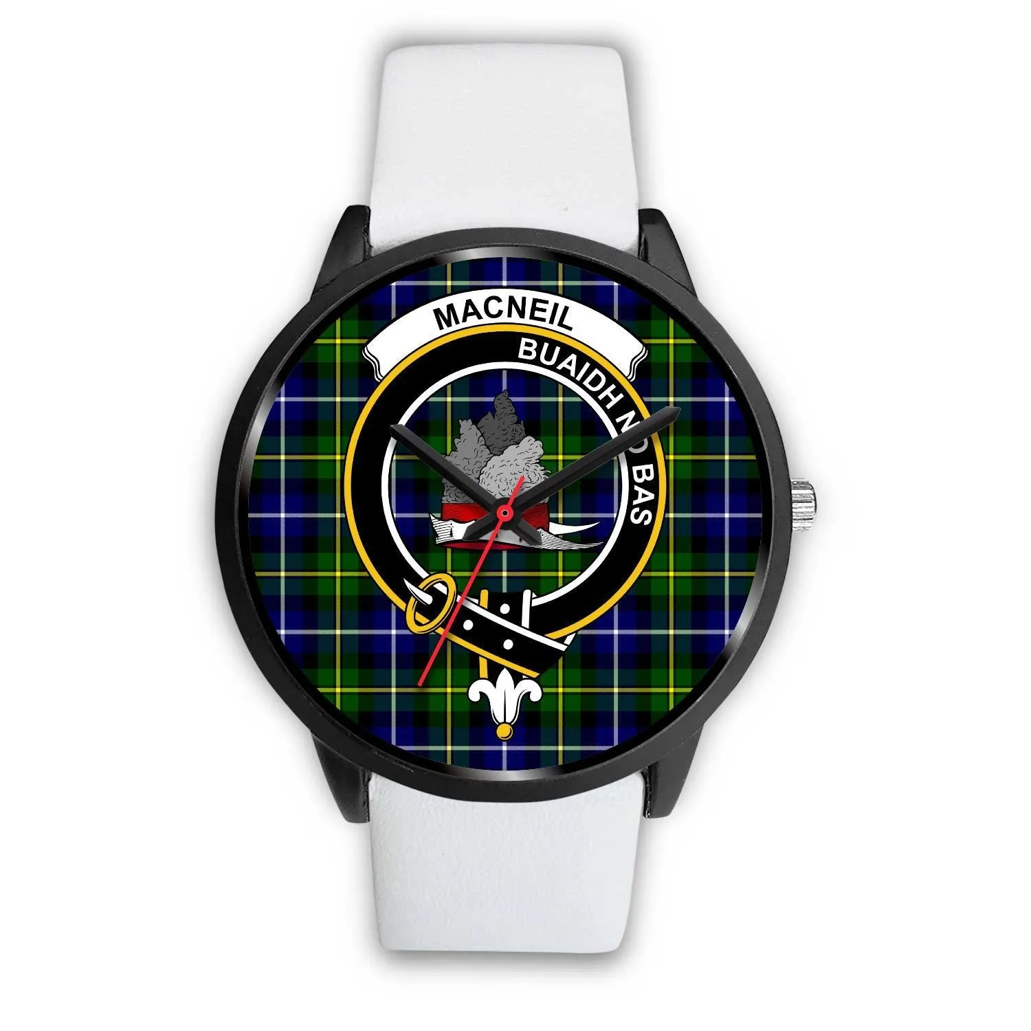 MacNeil Of Barra Clan Badge Tartan Black Watch