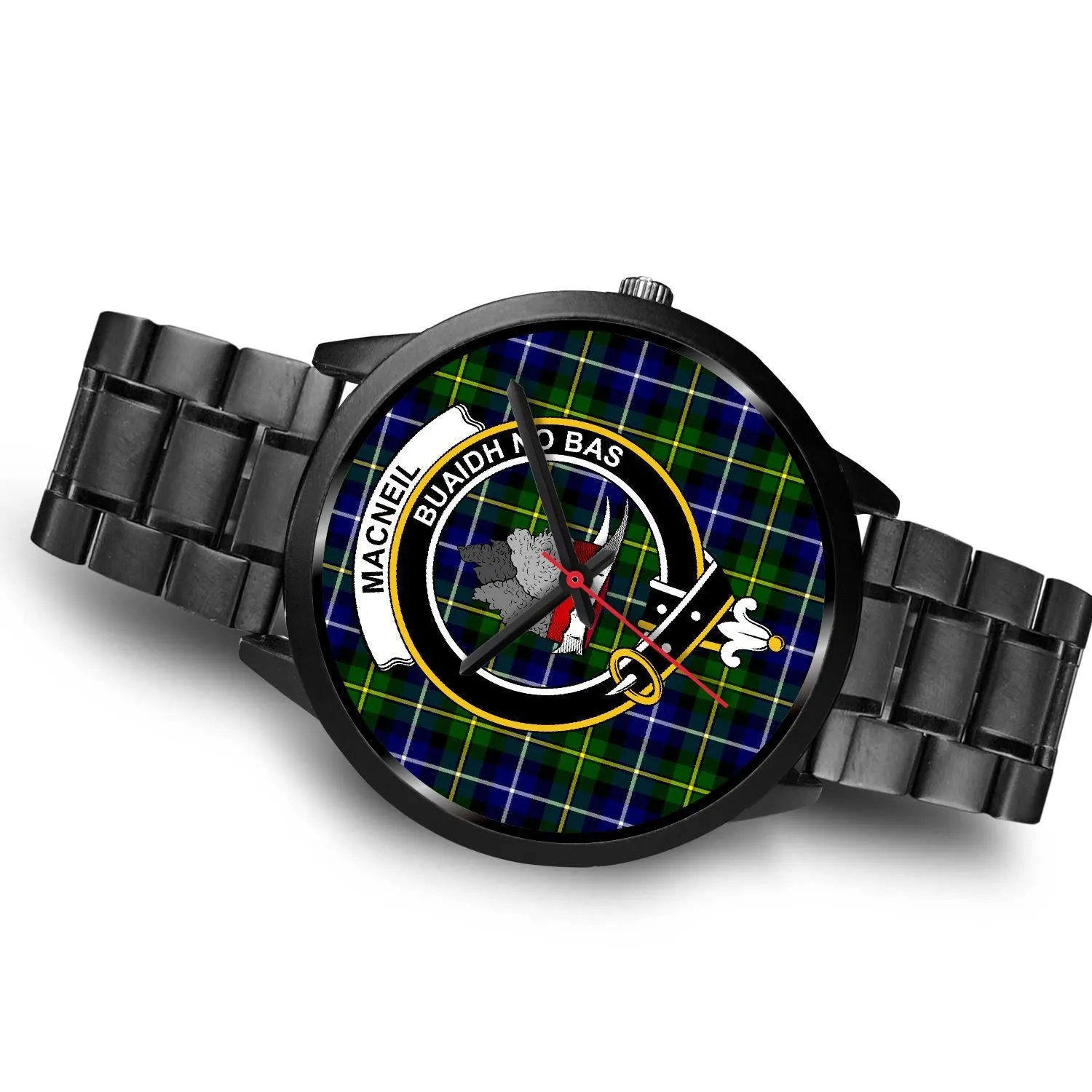 MacNeil Of Barra Clan Badge Tartan Black Watch