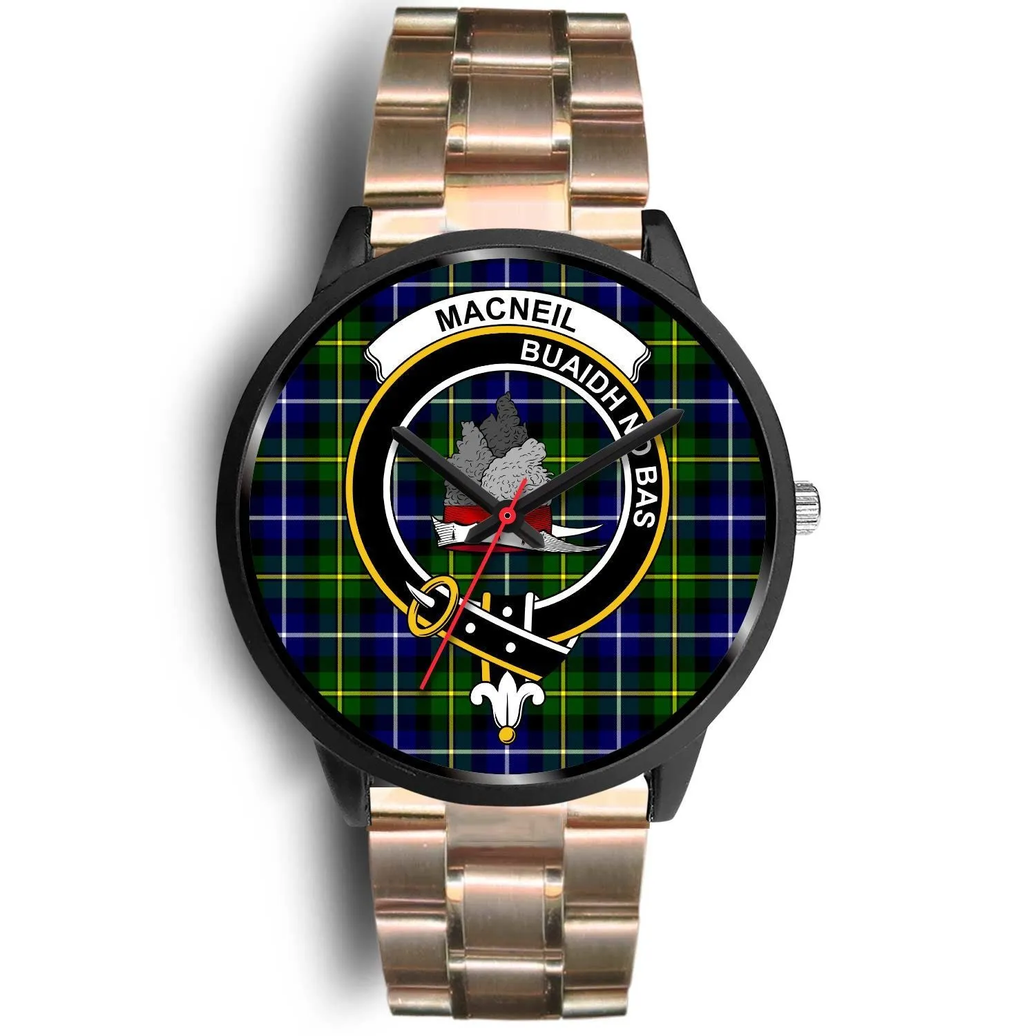 MacNeil Of Barra Clan Badge Tartan Black Watch