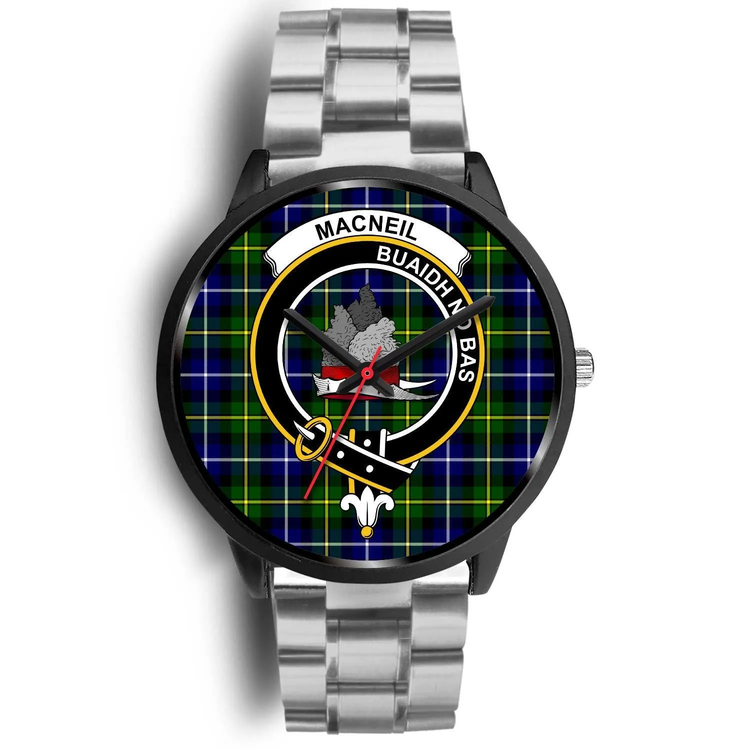 MacNeil Of Barra Clan Badge Tartan Black Watch