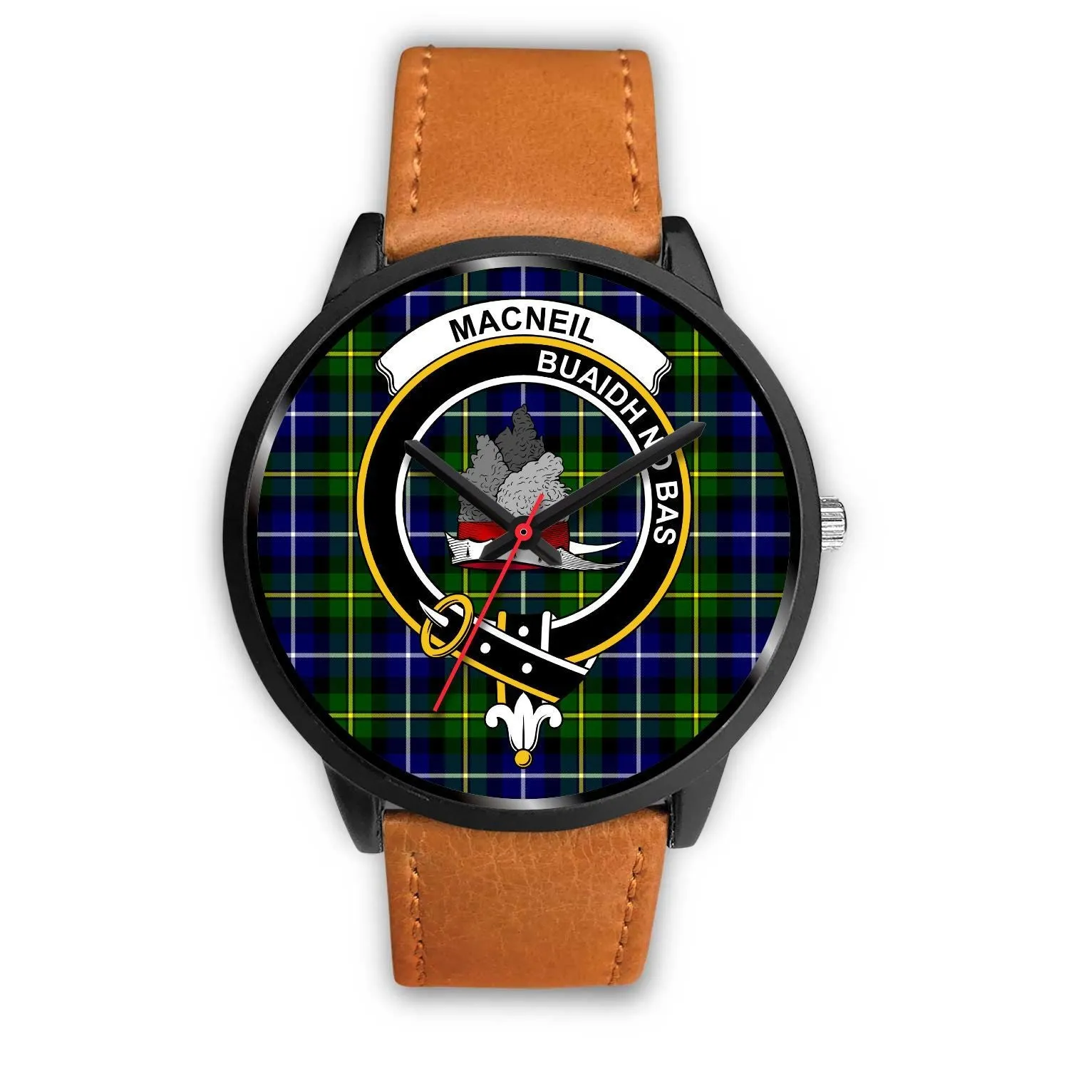 MacNeil Of Barra Clan Badge Tartan Black Watch