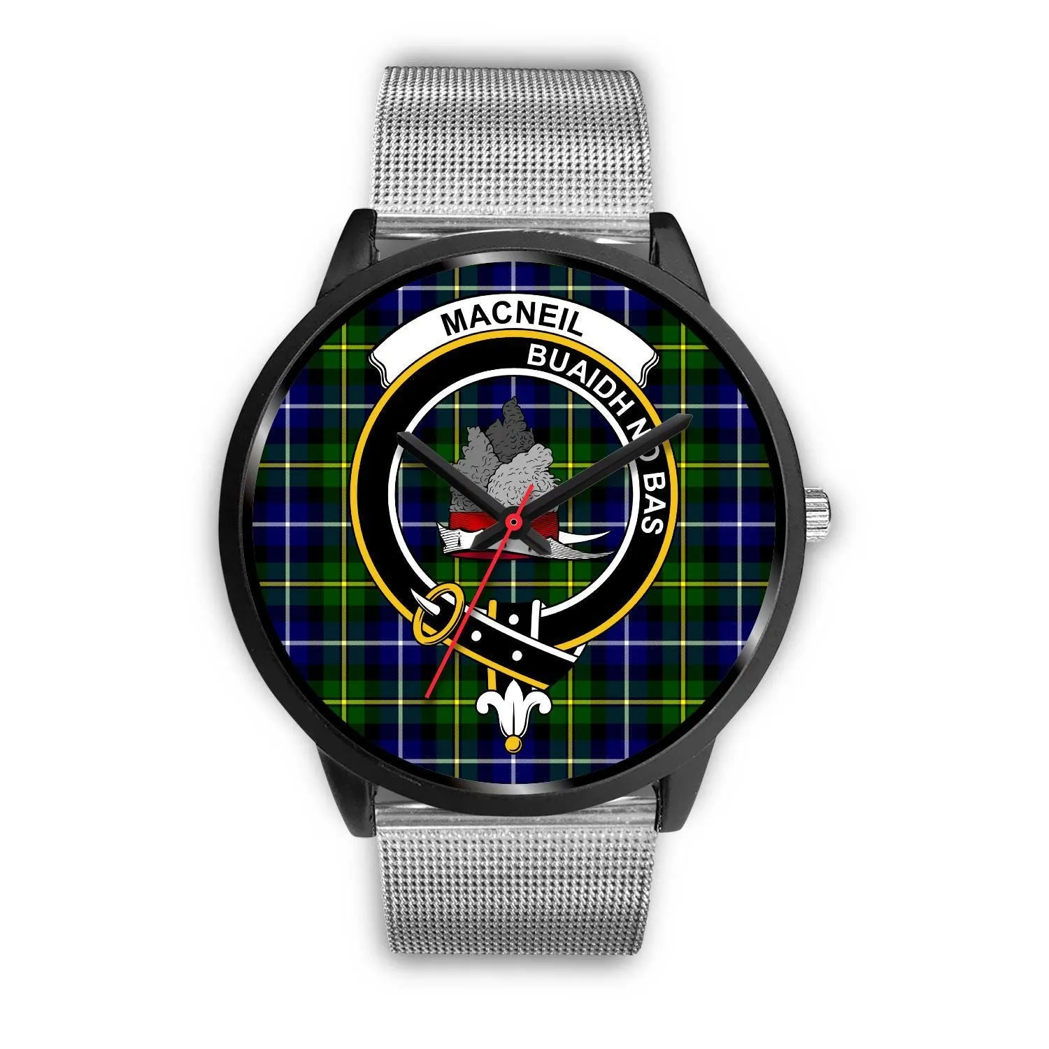 MacNeil Of Barra Clan Badge Tartan Black Watch