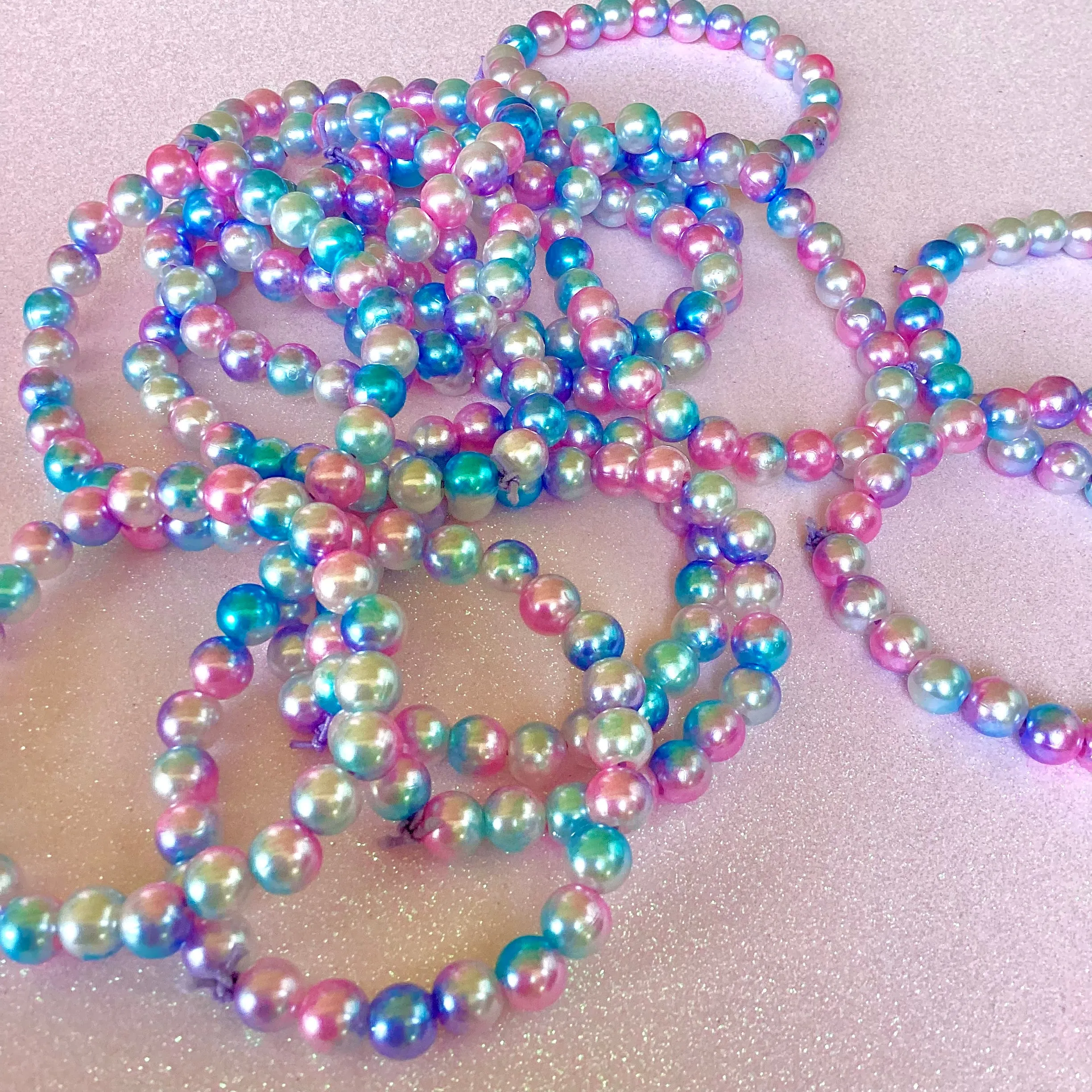 Magical Cotton Candy Pearl Bracelet