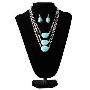 M&F Blazin Roxx Ladies Earrings and Necklace Set