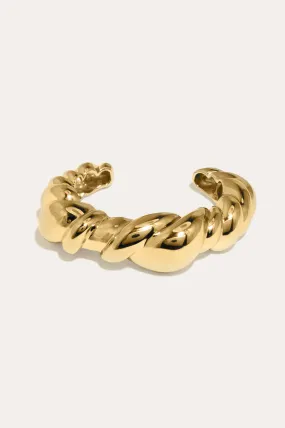 Meandering - Gold Plated Cuff