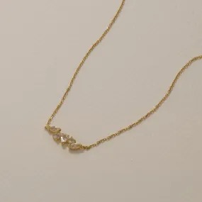 Medley x Dinnara White Topaz Pendant Necklace in Gold