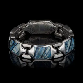 Men's Blue Mammoth Retro Bracelet - BR13 MT BL