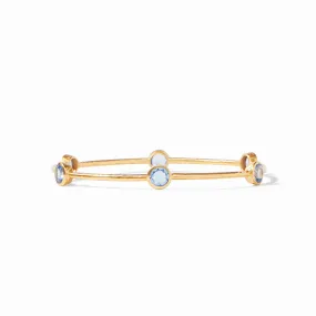 Milano Gold Dangle Bracelet Blue - Large