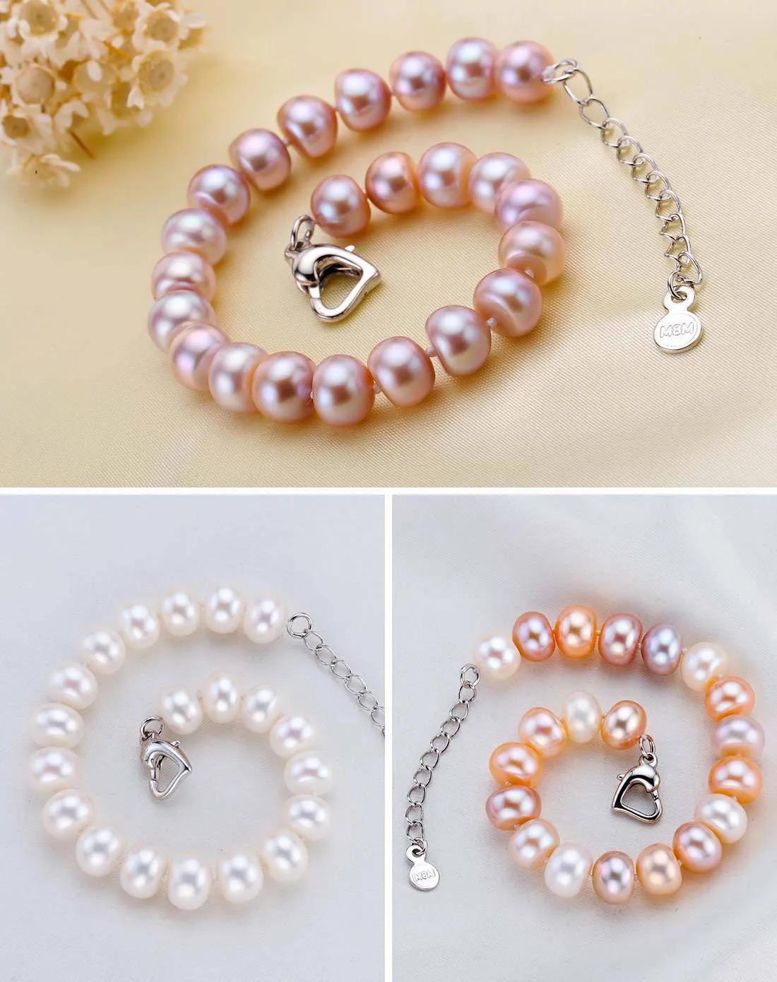 Mixed Color Freshwater Pearl Bracelet | Fashion Jewelry Wholesale