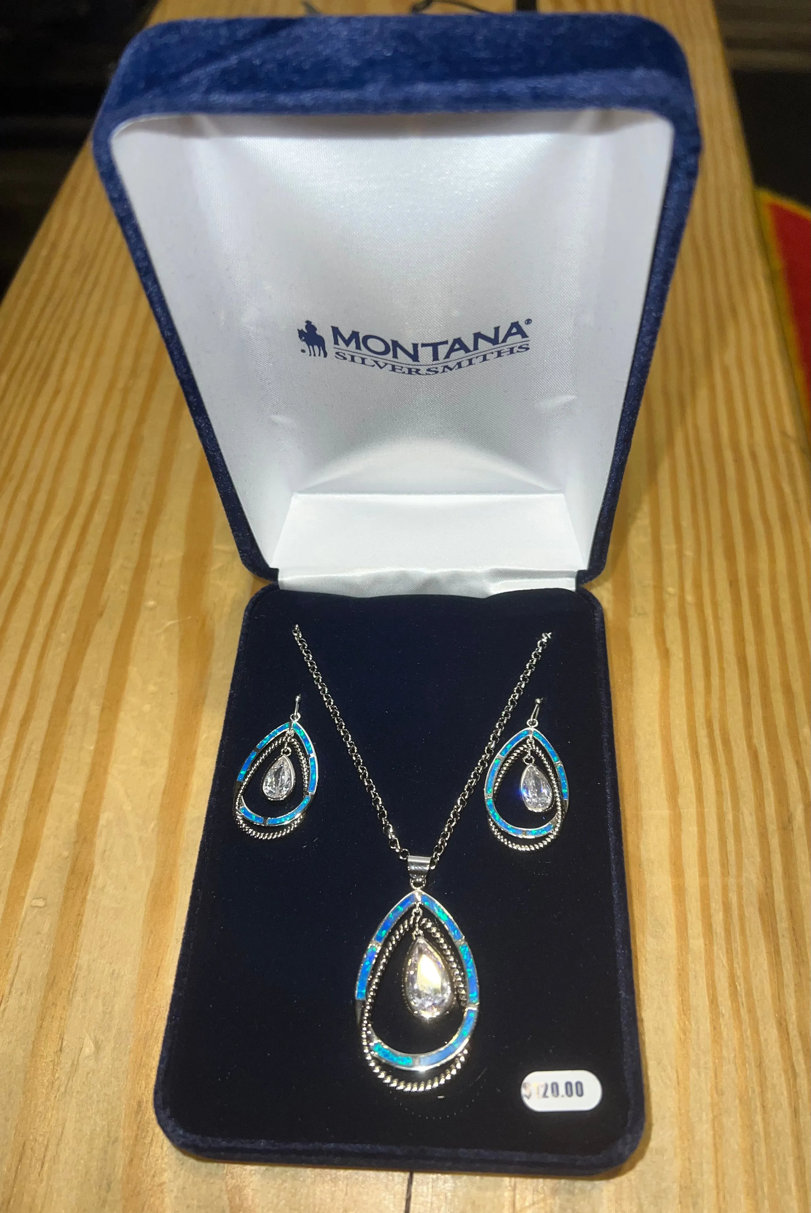 Montana Silversmiths Opal Ribbons Teardrops-JS4610