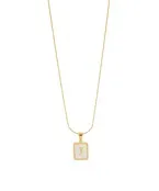 MOP Initial Necklace