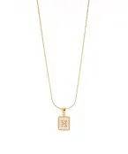 MOP Initial Necklace