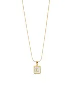 MOP Initial Necklace