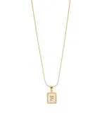 MOP Initial Necklace