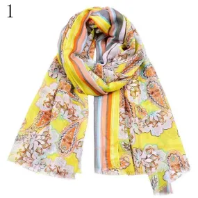 MYP041 Beach floral fashion printed scarf